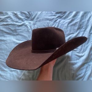 Atwood Cowboy Hat- Brown 5x fur/wool blend